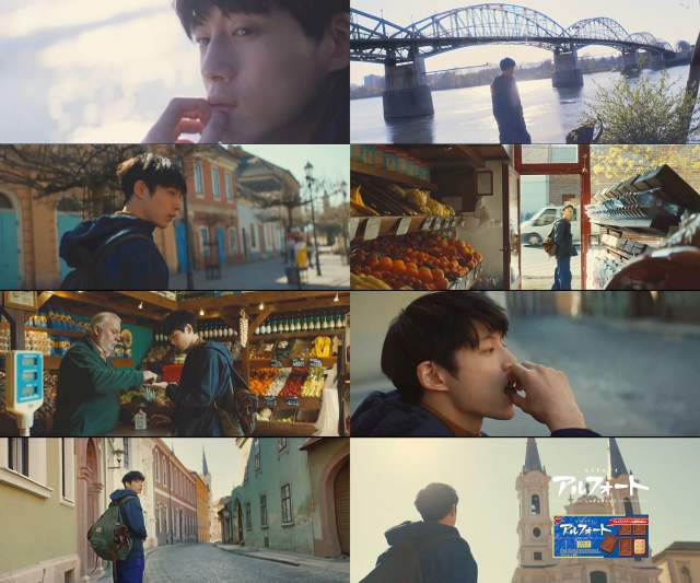 坂口健太郎 ブルボン アルフォートミニ CM 一人旅2・買い物篇 /坂口 